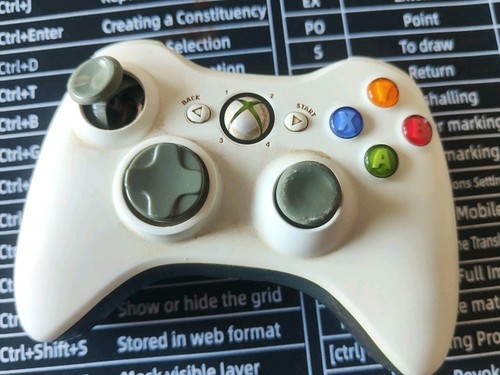 Joystick bianco per xbox 360 - joystick,